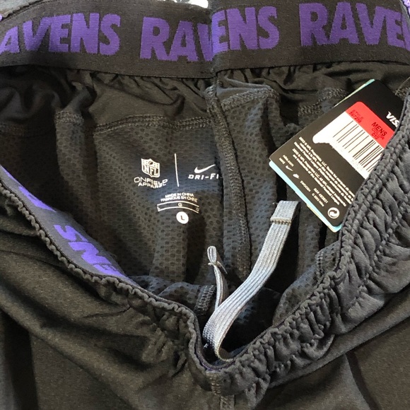 RARE 2013 NWT NIKE DRI-FIT SPEED FLY XL BALTIMORE RAVENS SHORTS LARGE - Picture 6 of 11